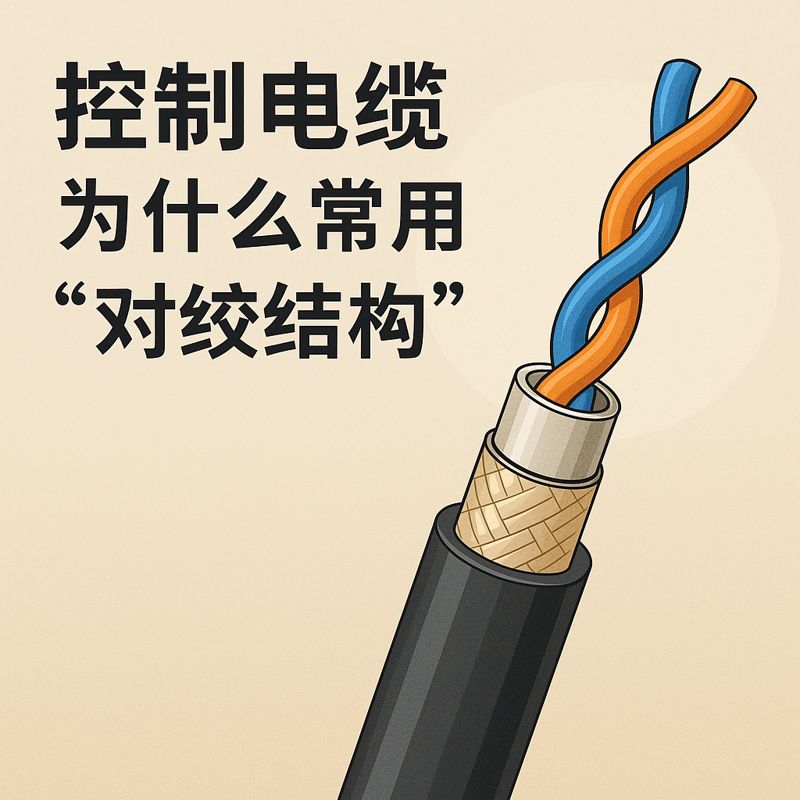 控制电缆为什么常用“对绞结构”？？？？