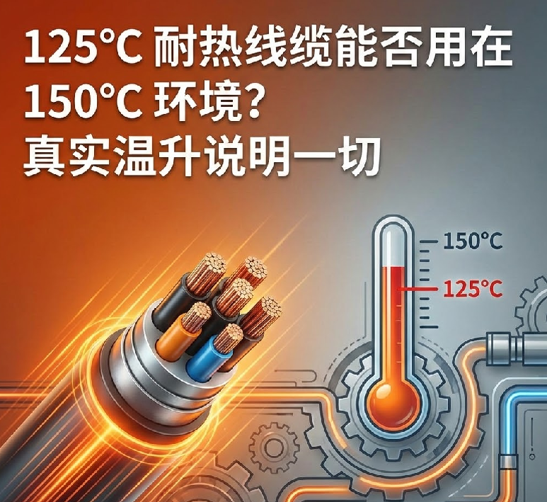 125℃ 耐热线缆能否用在 150℃ 情形？？？？真实温升说明一切