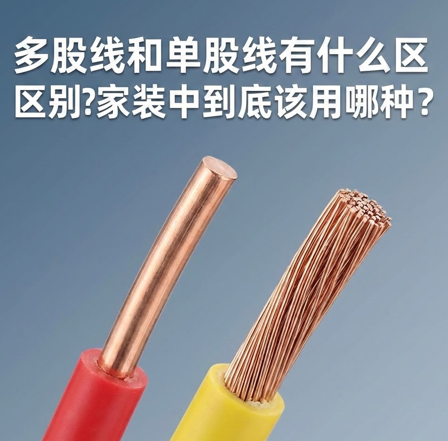 家装电线选单股(BV)照旧多股(BVR)？？？？